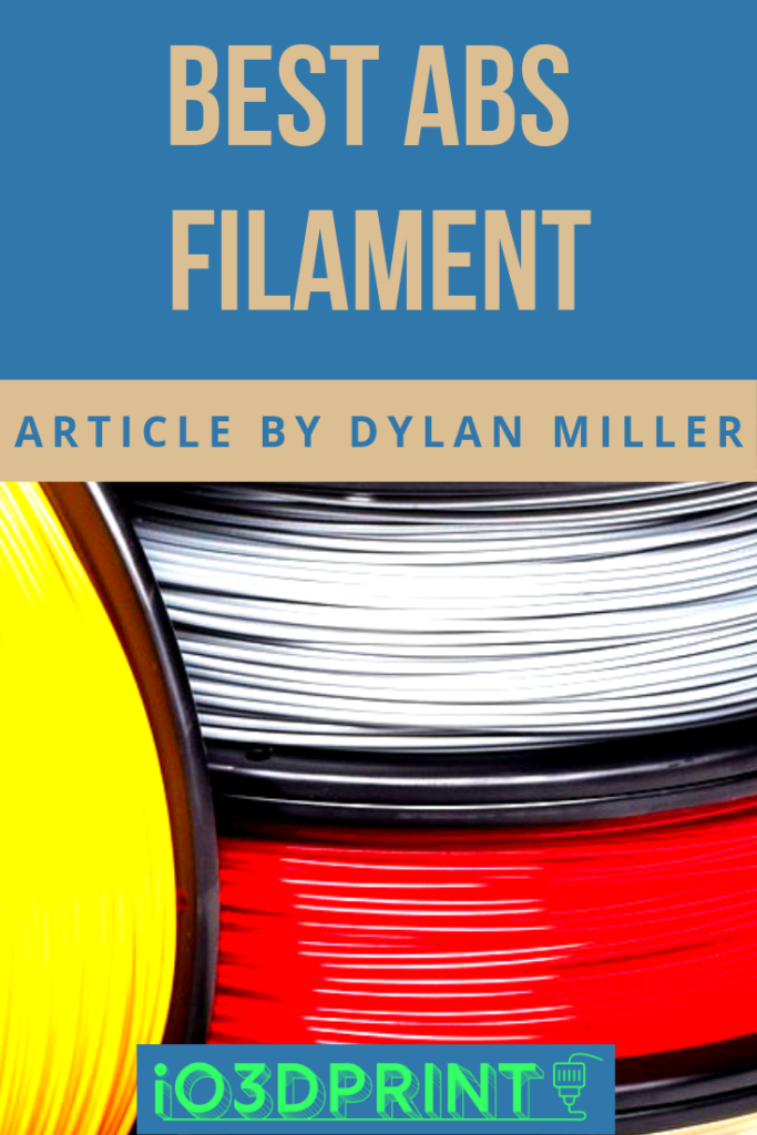 best ABS 3d printer filament by dylan miller banner